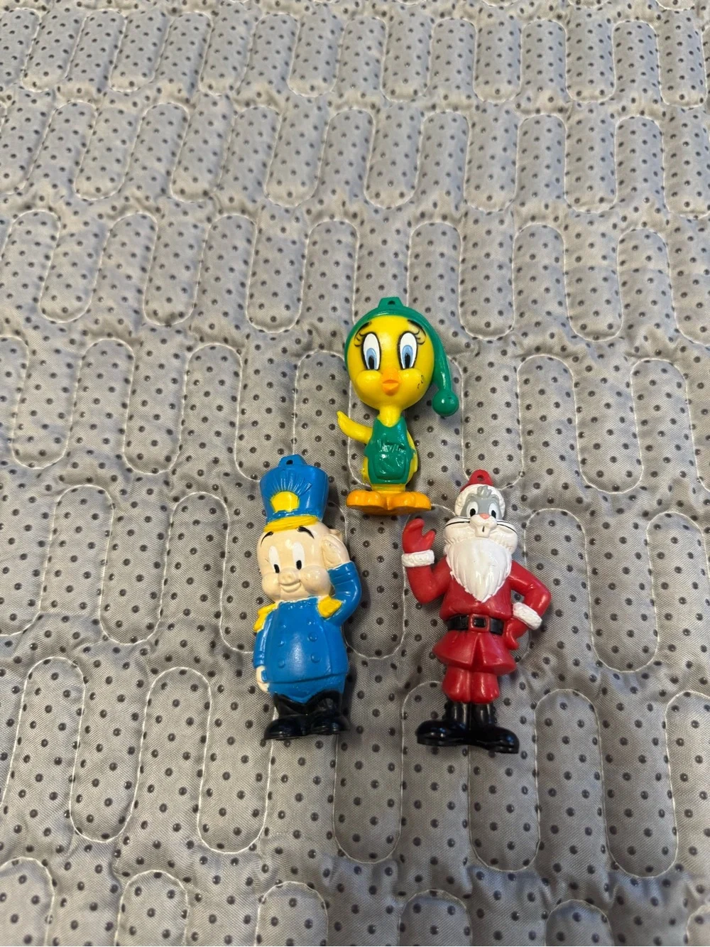 VTG 1989 Christmas Tweety and Sylvester Holiday Toy Figurine Set -